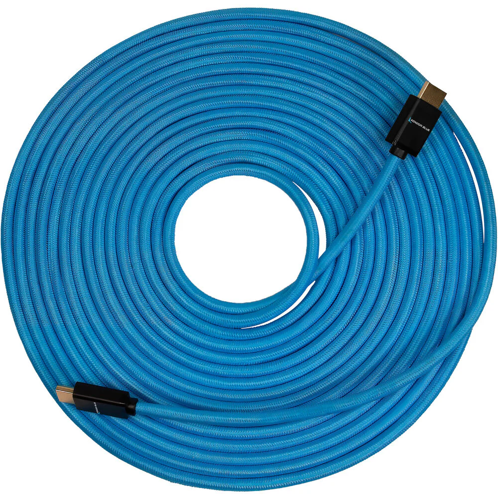 Kondor Blue Braided HDMI Cable (25', Blue) - Image 2