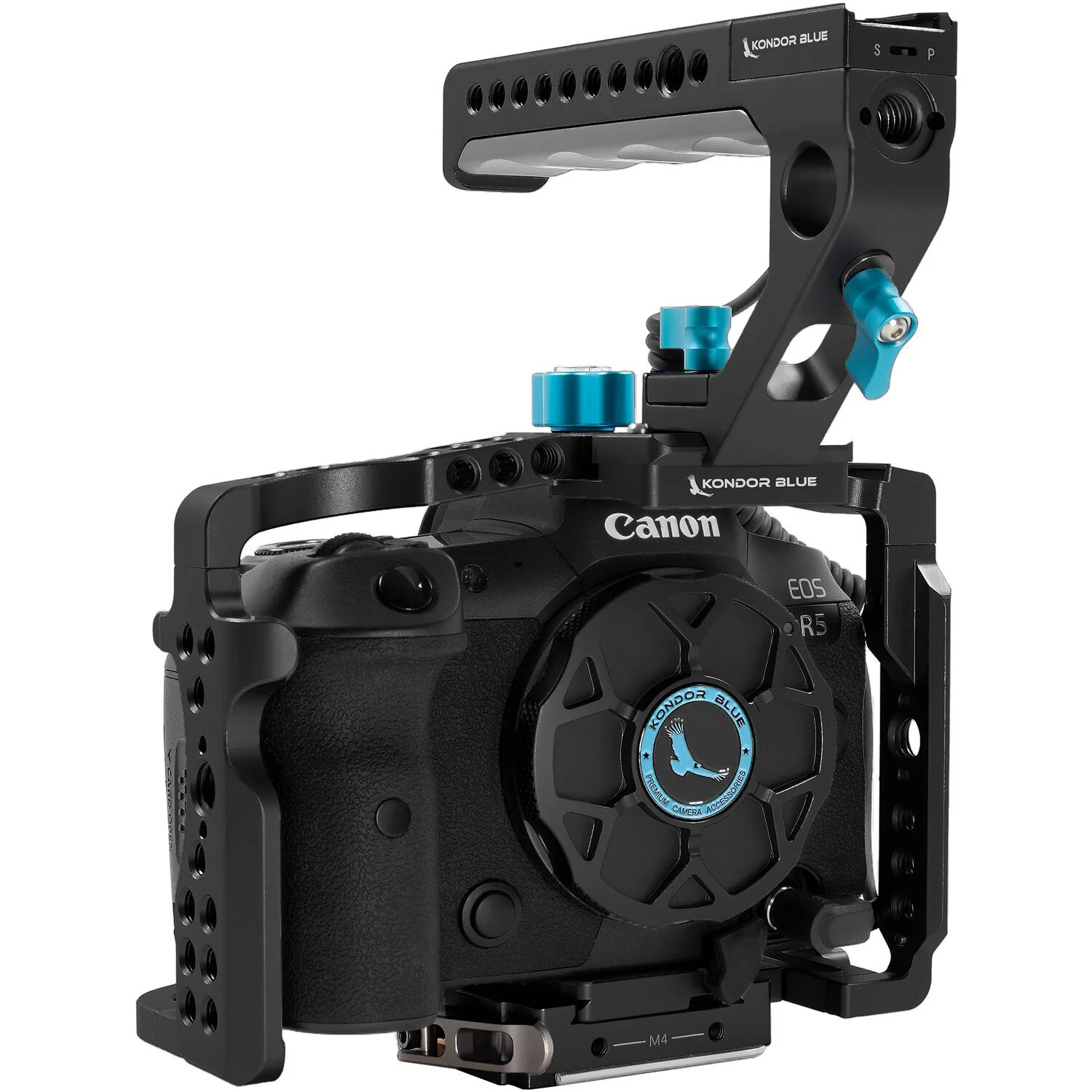 Kondor Blue Canon R5/R6 Full Cage with Top Handle (Black) - Image 2