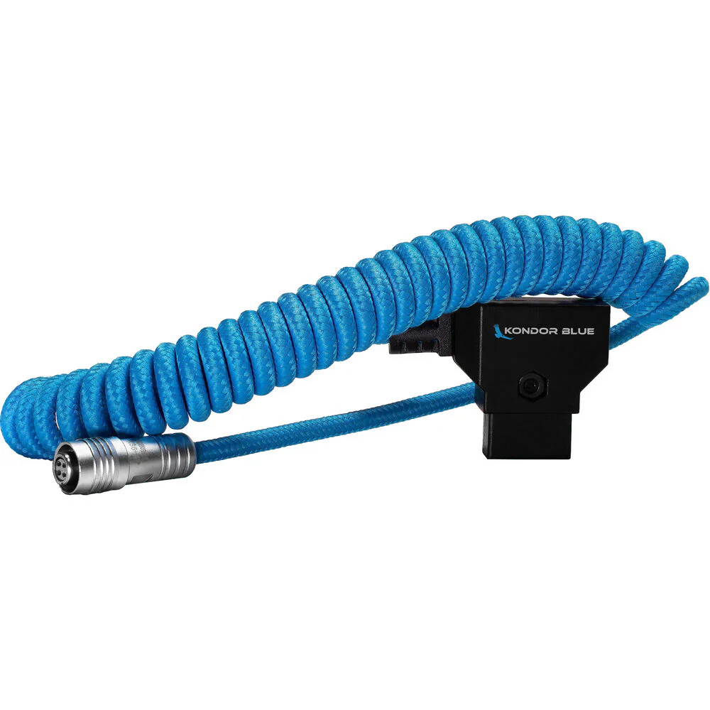 Kondor Blue Coiled D-Tap to 4-Pin Cable for Select PORTKEYS Monitors (12 to 24") - Image 3