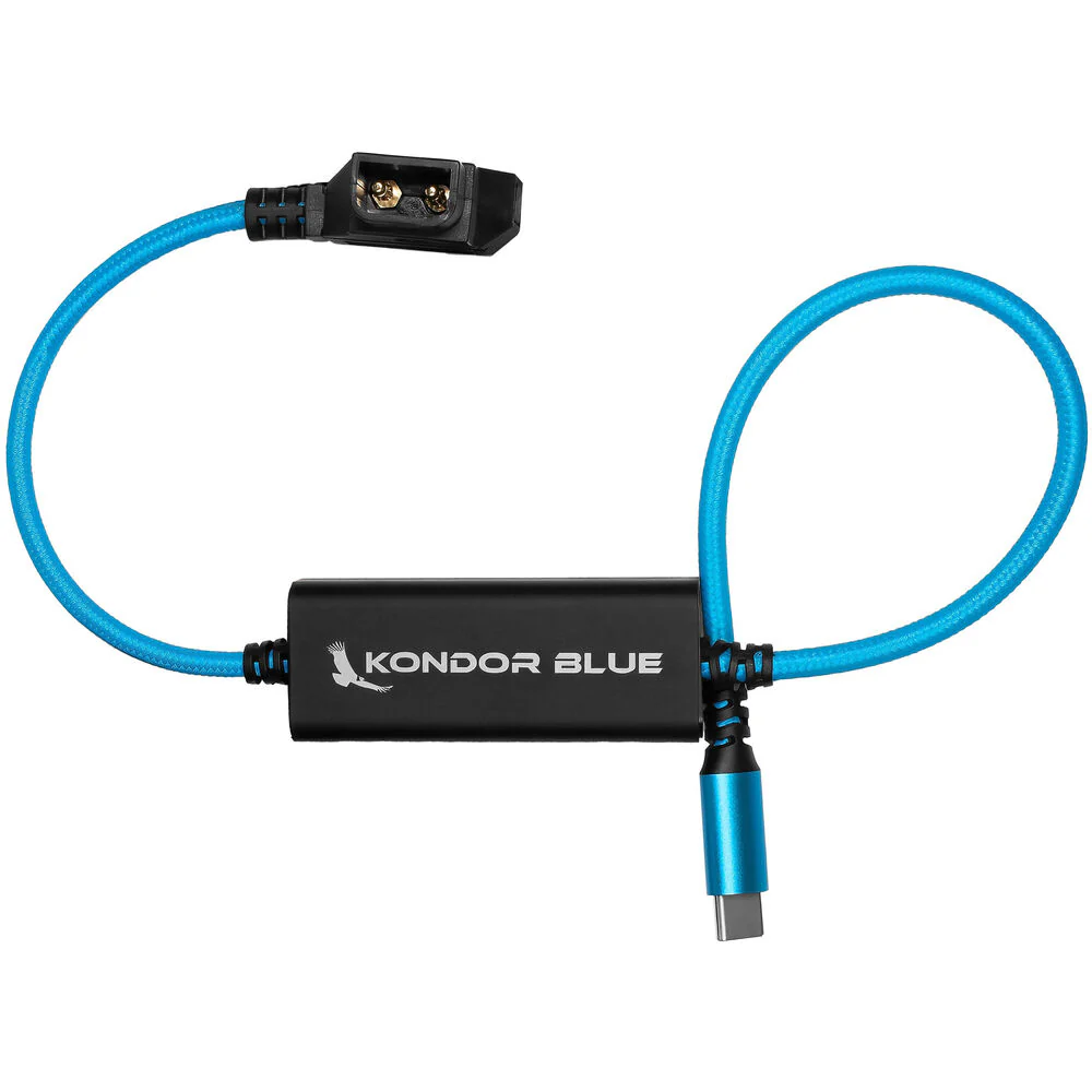 Kondor Blue D-Tap to USB-C Power Delivery Cable for Mirrorless Cameras (16") - Image 6
