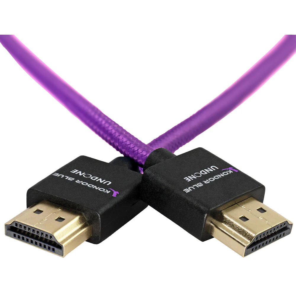 Kondor Blue High-Speed HDMI Cable (Purple, 18") - Image 3
