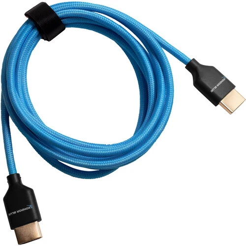 Kondor Blue Long 4K HDMI 2.0 Braided Cable Blue - 213cm (7 Feet) - Image 3