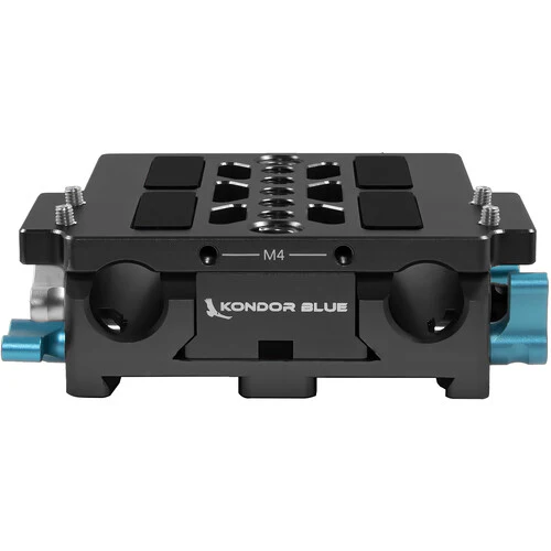 Kondor Blue LWS ARRI Bridge Plate For Cinema Cameras with Riser for ARRI Alexa Mini (Black) - Image 2