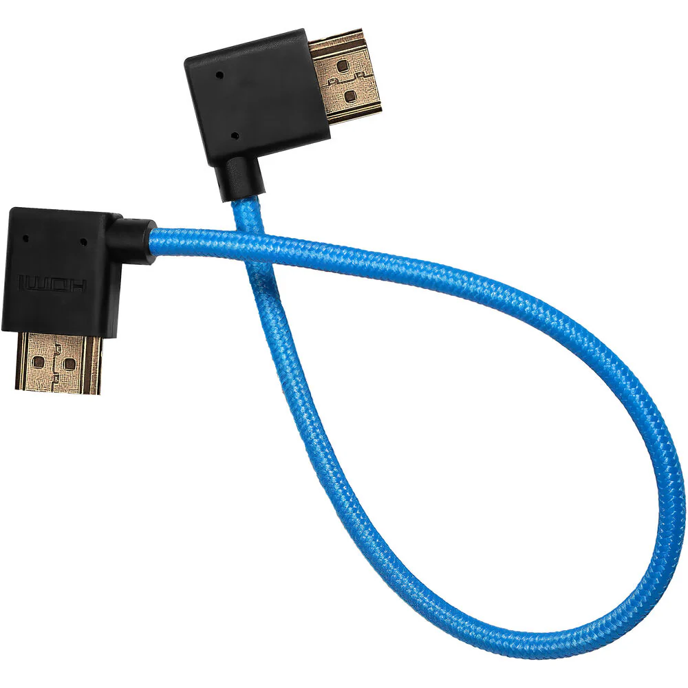 Kondor Blue Right-Angle to Left-Angle High-Speed HDMI Cable (12") - Image 6