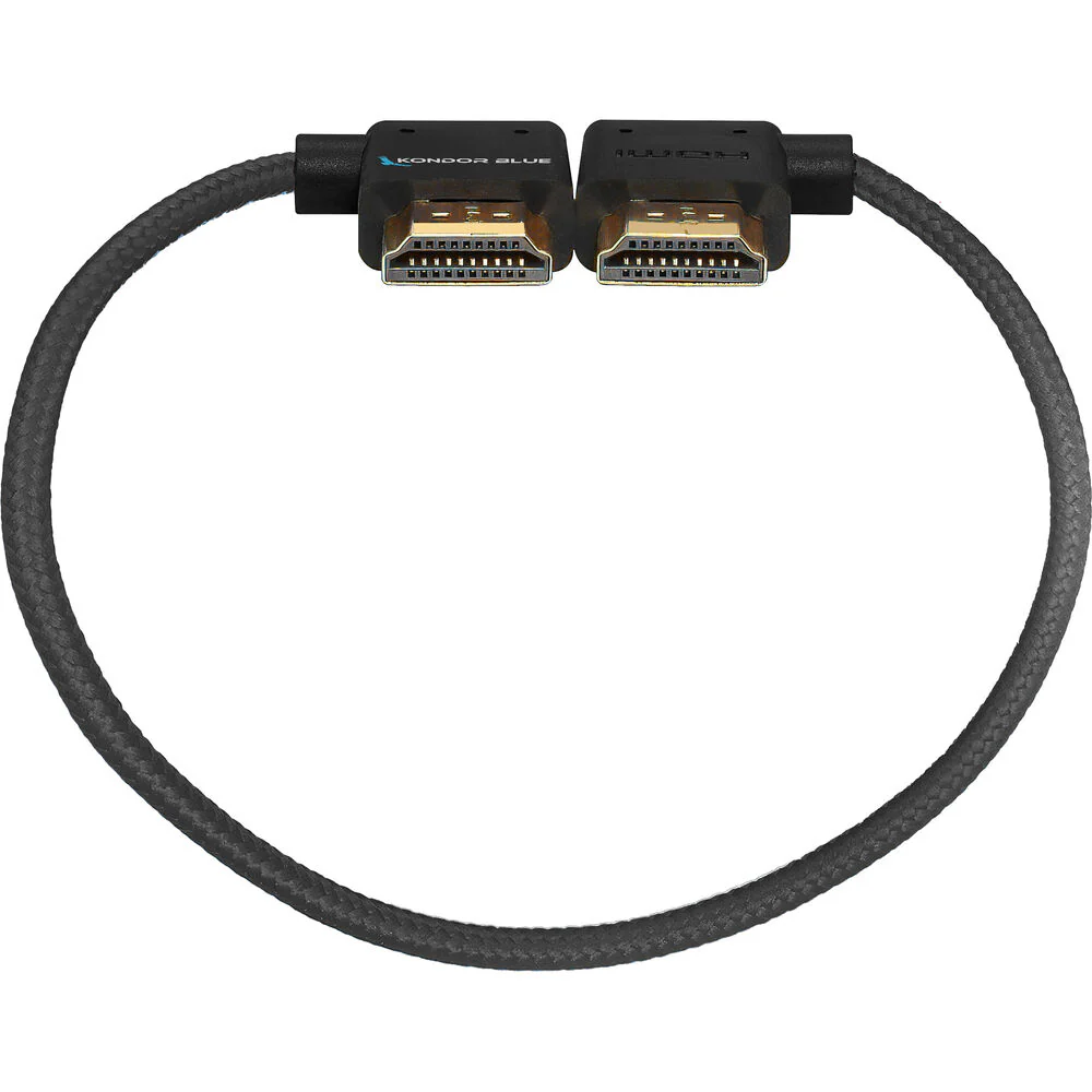 Kondor Blue Right-Angle to Left-Angle High-Speed HDMI Cable (12") - Image 7