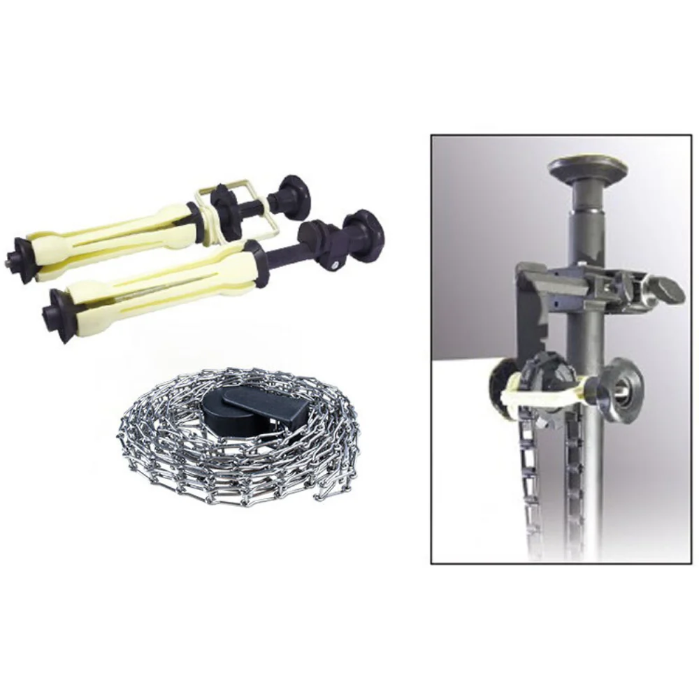 Kupo KP-DS01MT Background Paper Roll Drive Set Including Metal Chain
