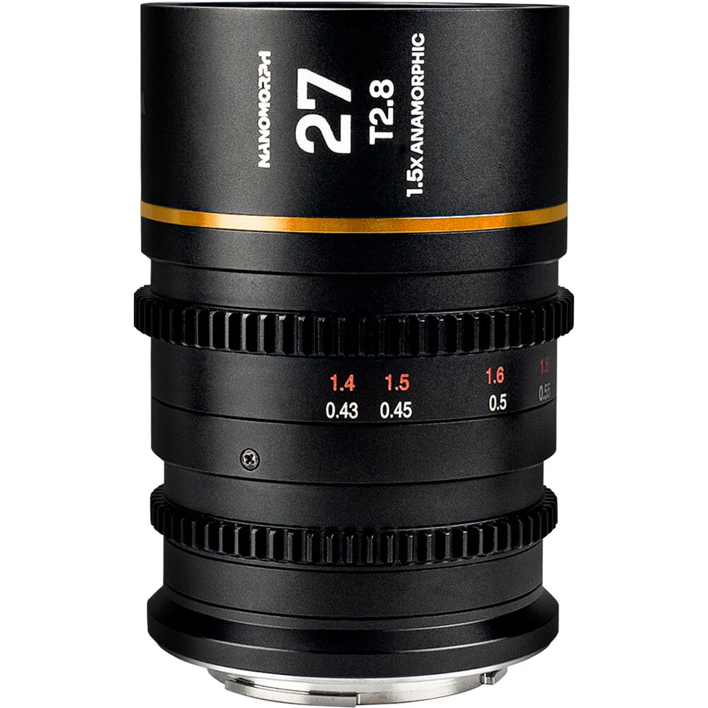Laowa Nanomorph 27mm T2.8 1.5X S35 (Amber) - (Cine) Sony E