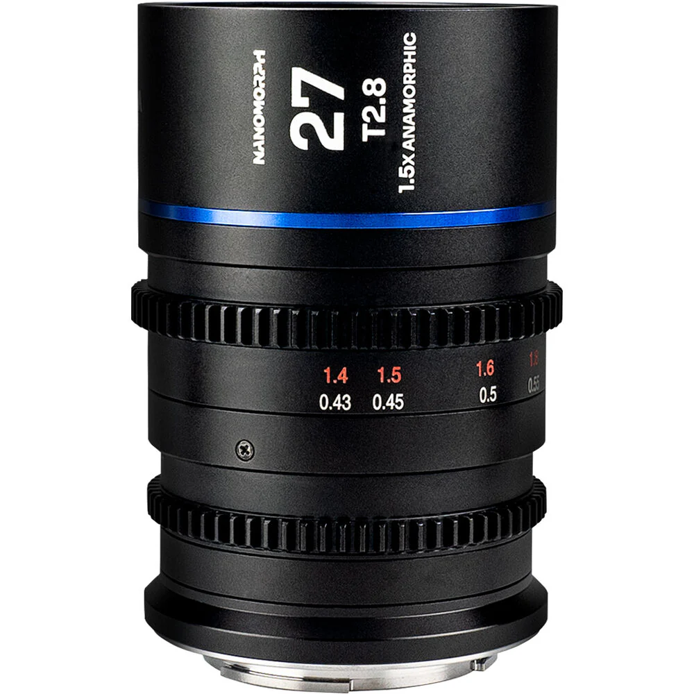 Laowa Nanomorph 27mm T2.8 1.5X S35 (Blue) - (Cine) Fuji X