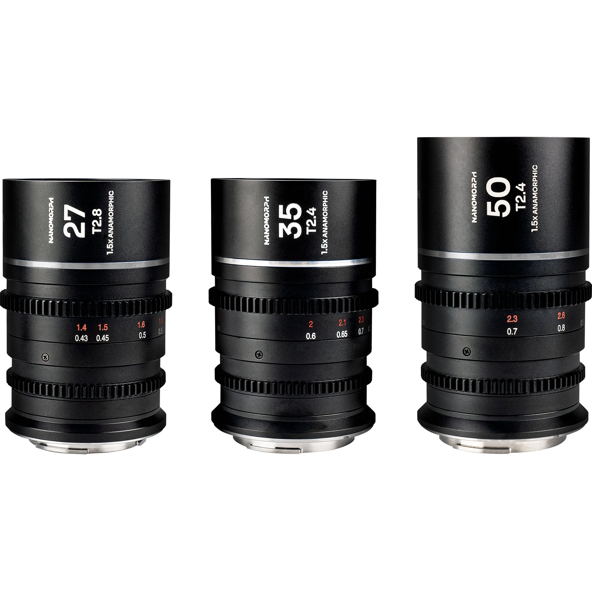 Laowa Nanomorph S35 Prime 3-Lens Bundle
(27mm, 35mm, 50mm) (Silver) - (Cine) Sony E
