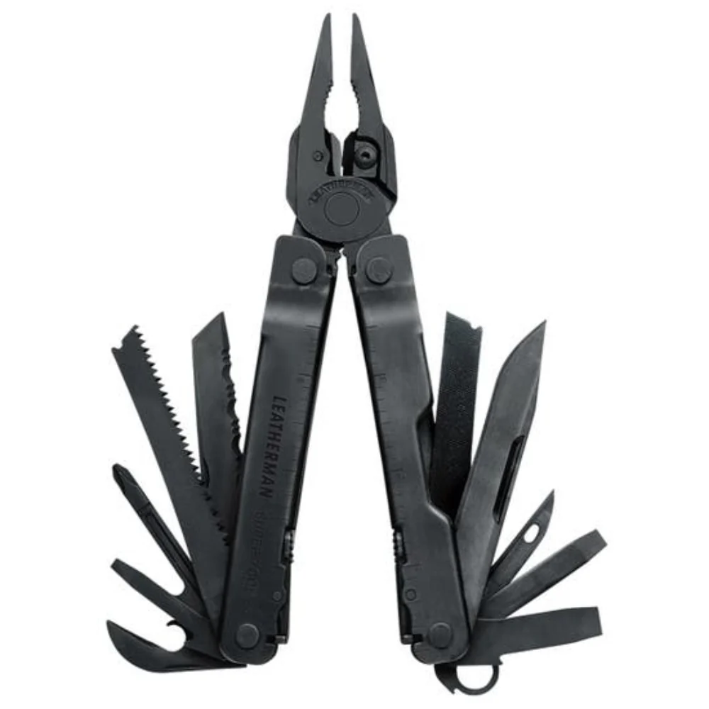 Leatherman Supertool 300 Heavy Duty Black Oxide Multi-Tool 420HC S/S Blades with MOLLE Black Sheath