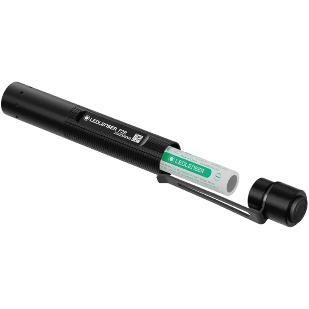 Ledlenser P2R Flashlight 200lm 90m 8h Rechargeable IP54 with Pocket Clip - Image 4