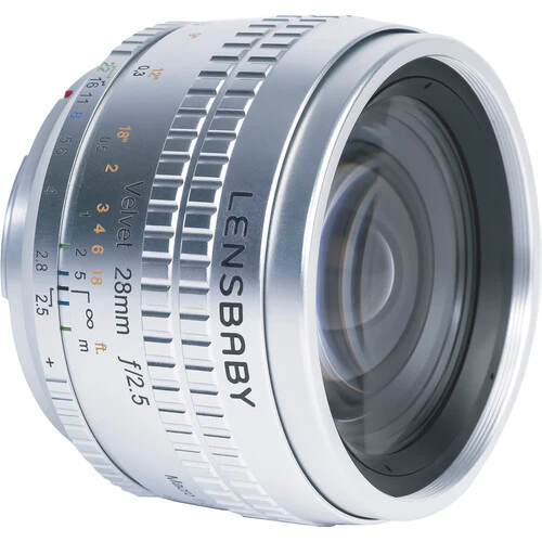 Lensbaby Velvet 28mm f/2.5 Lens for Pentax K (Silver) - Image 8