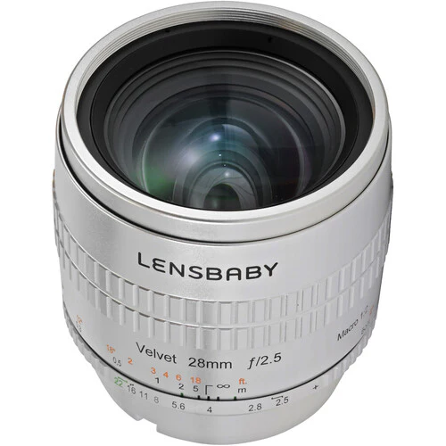 Lensbaby Velvet 28mm f/2.5 Lens for Pentax K (Silver) - Image 9