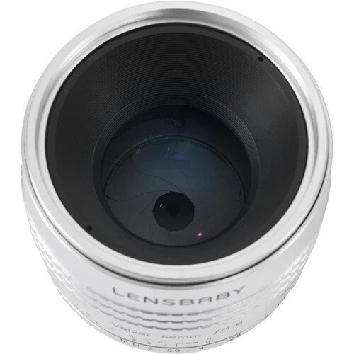 Lensbaby Velvet 56mm f/1.6 SE Lens for Nikon F (Silver) - Image 5