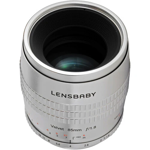 Lensbaby Velvet 85mm f/1.8 Lens for Fujifilm X (Silver) - Image 2