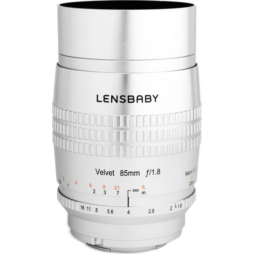 Lensbaby Velvet 85mm f/1.8 Lens for Fujifilm X (Silver) - Image 3