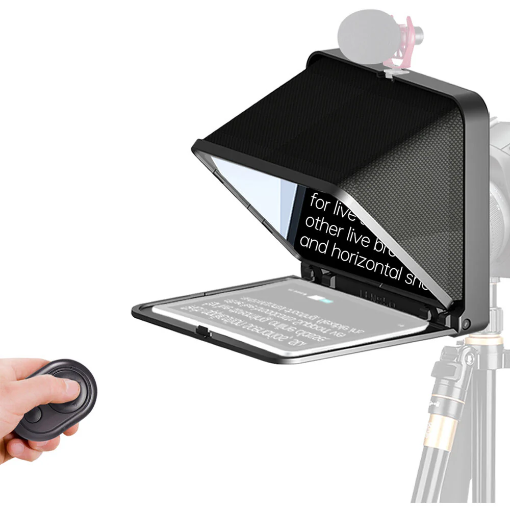 LENSGO TC7 Portable Teleprompter for Smartphones, Tablets & Select DSLR/Mirrorless Cameras - Image 2