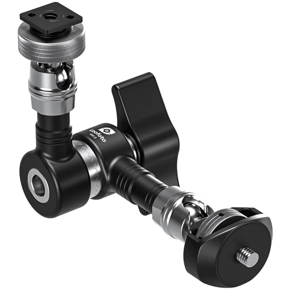Leofoto AM-5 Magic Arm with 1/4" thread and Cold Shoe
