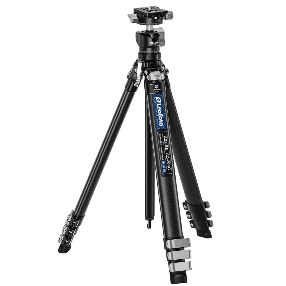 Leofoto AZ-204C Carbon Fibre Travel Tripod + LH-25R Ball Head