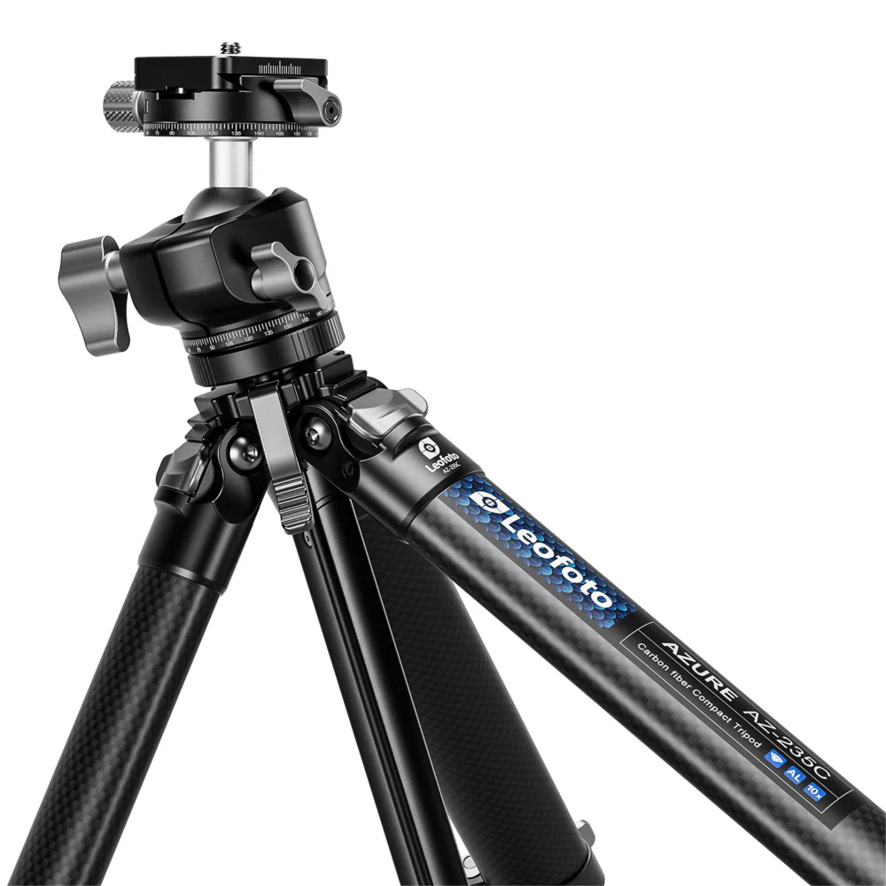 Leofoto AZ-235C Carbon Fibre Travel Tripod + LH-30R Ball Head - Image 10