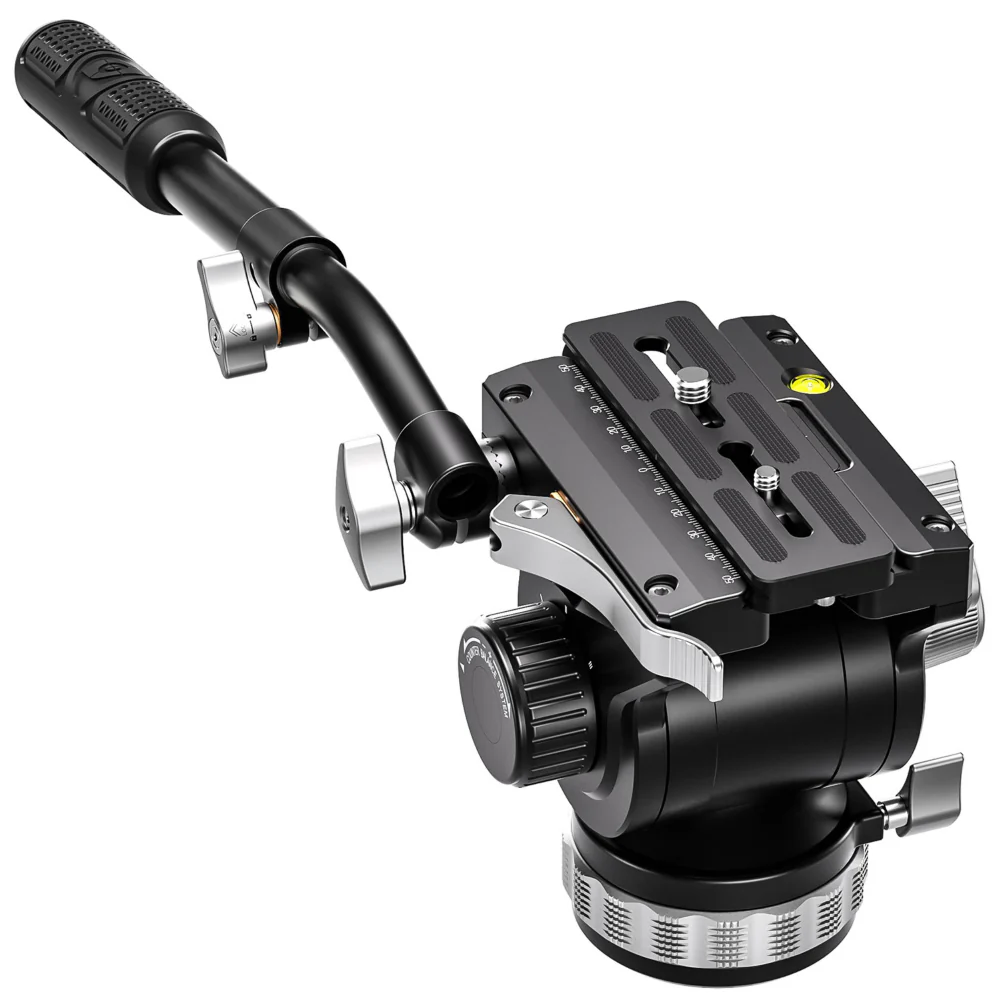 Leofoto BV-20 75mm Base Video Fluid Head with Arca PU-130D Plate