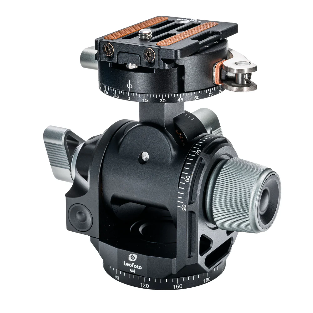 Leofoto G4PCL 60mm 3-Axis Geared Head with Lever Release Clamp - Image 3