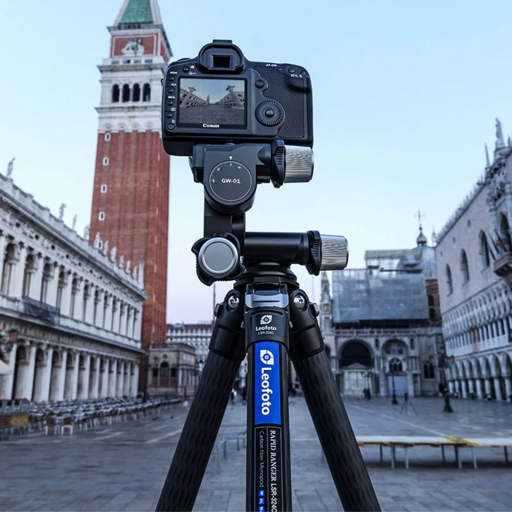 Leofoto GW-01 Pan and Tilt 3 Way Geared Head - Image 8
