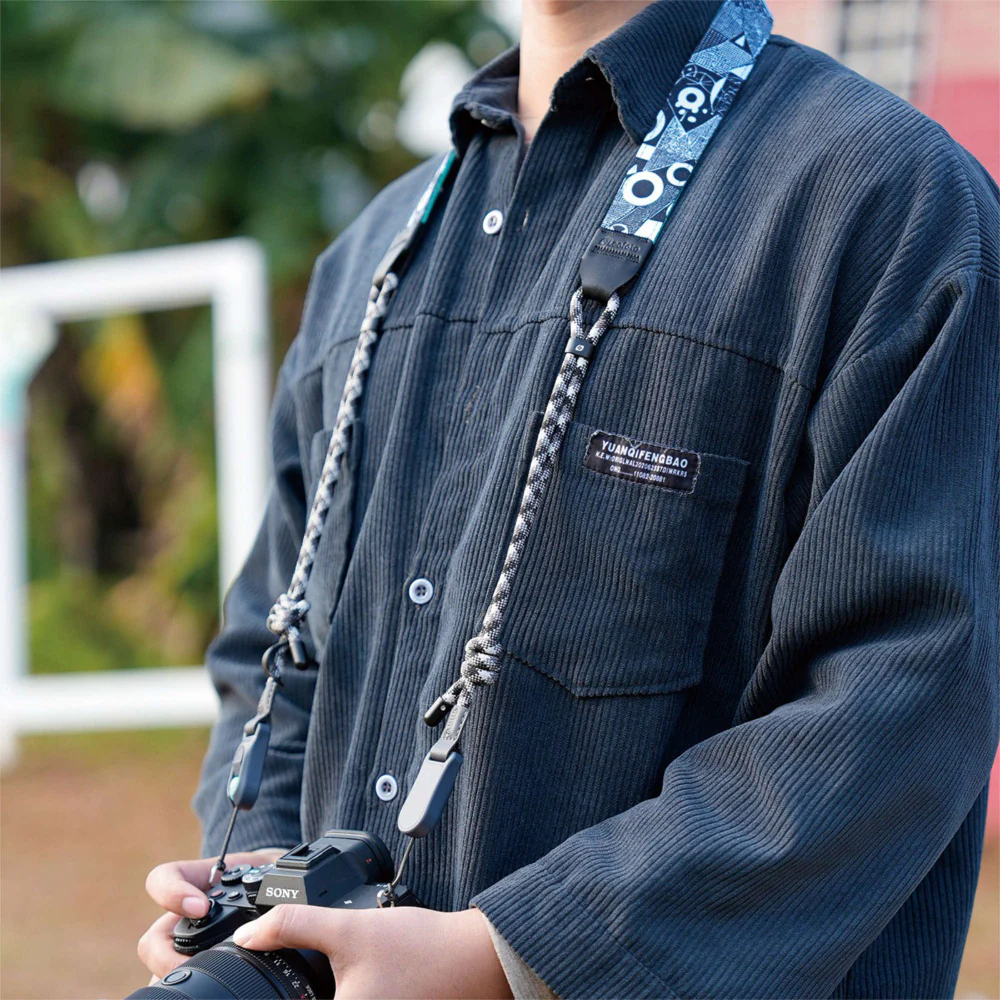 Leofoto L-CS-206 Camera Strap - Black and White - Image 3