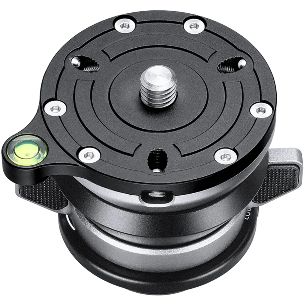Leofoto LBQ-50S Black 55mm Levelling Base for LQ-284 and LG-284 Tripods - Image 3