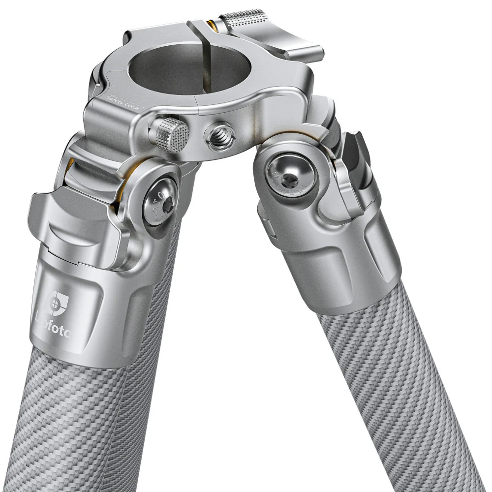 Leofoto LG-284C Silver 4 Section Water Resistant Carbon Fibre Tripod with LH-36R Ball Head - Image 9