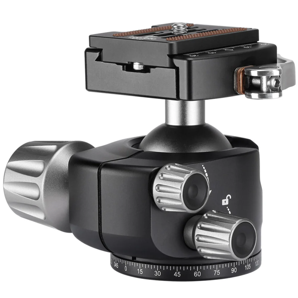 Leofoto LH-40LR 40mm Low Profile Ball Head with LR-50 Quick Release Lever Clamp and NP-50 Plate - Image 5