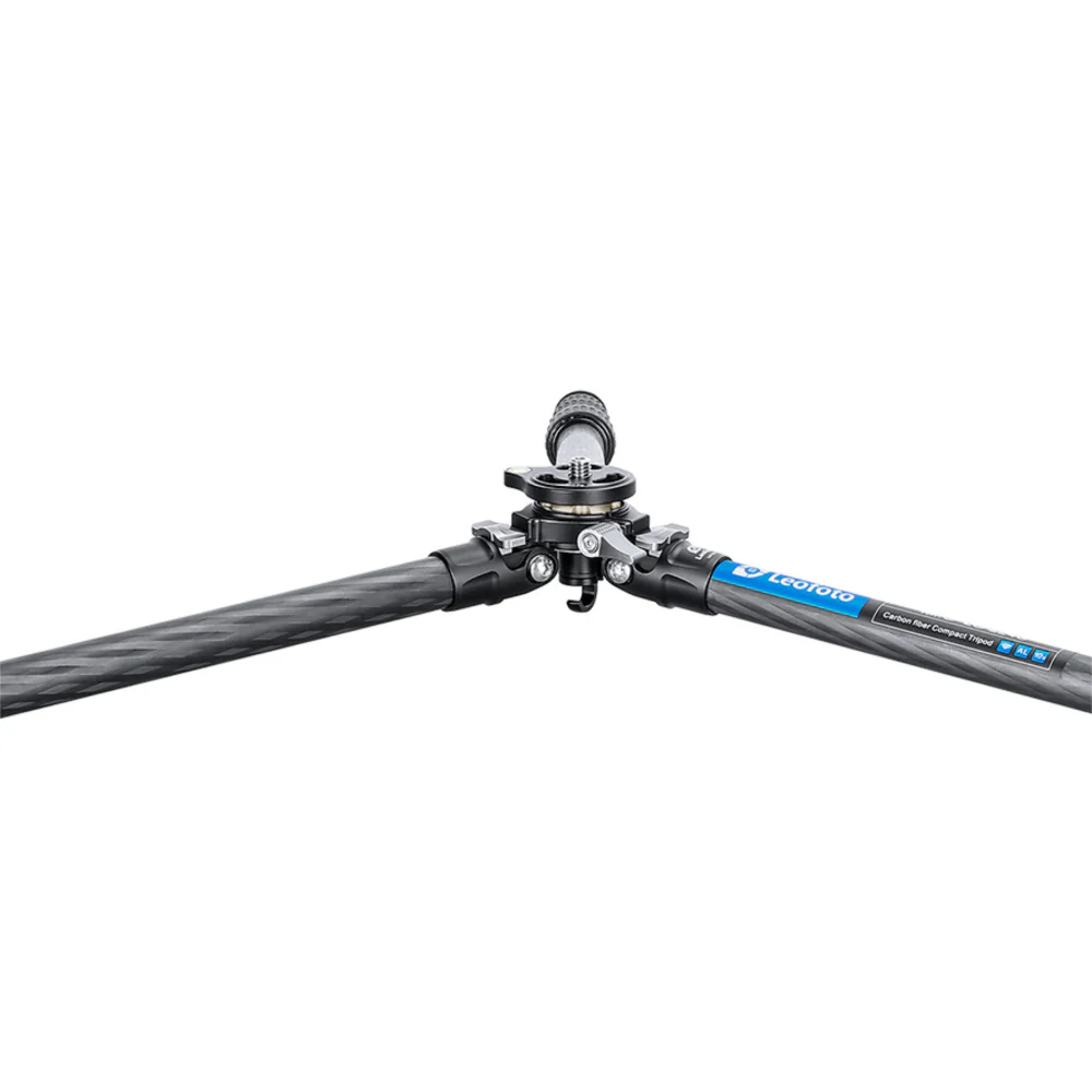 Leofoto LO-224C MR.O Series 4 Section Levelling Centre Column Carbon Fibre Tripod with BV-1R Video Head and BVL-01 Conversion Plate - Image 10