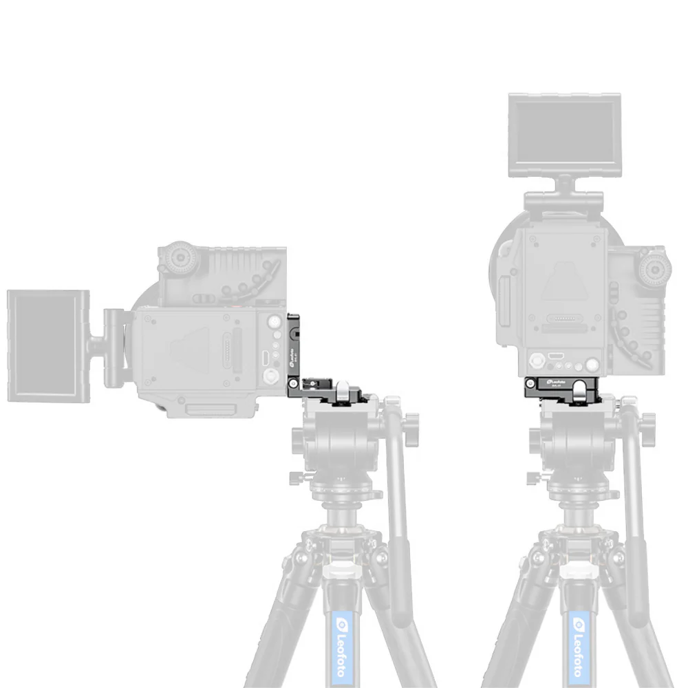 Leofoto LO-224C MR.O Series 4 Section Levelling Centre Column Carbon Fibre Tripod with BV-1R Video Head and BVL-01 Conversion Plate - Image 15