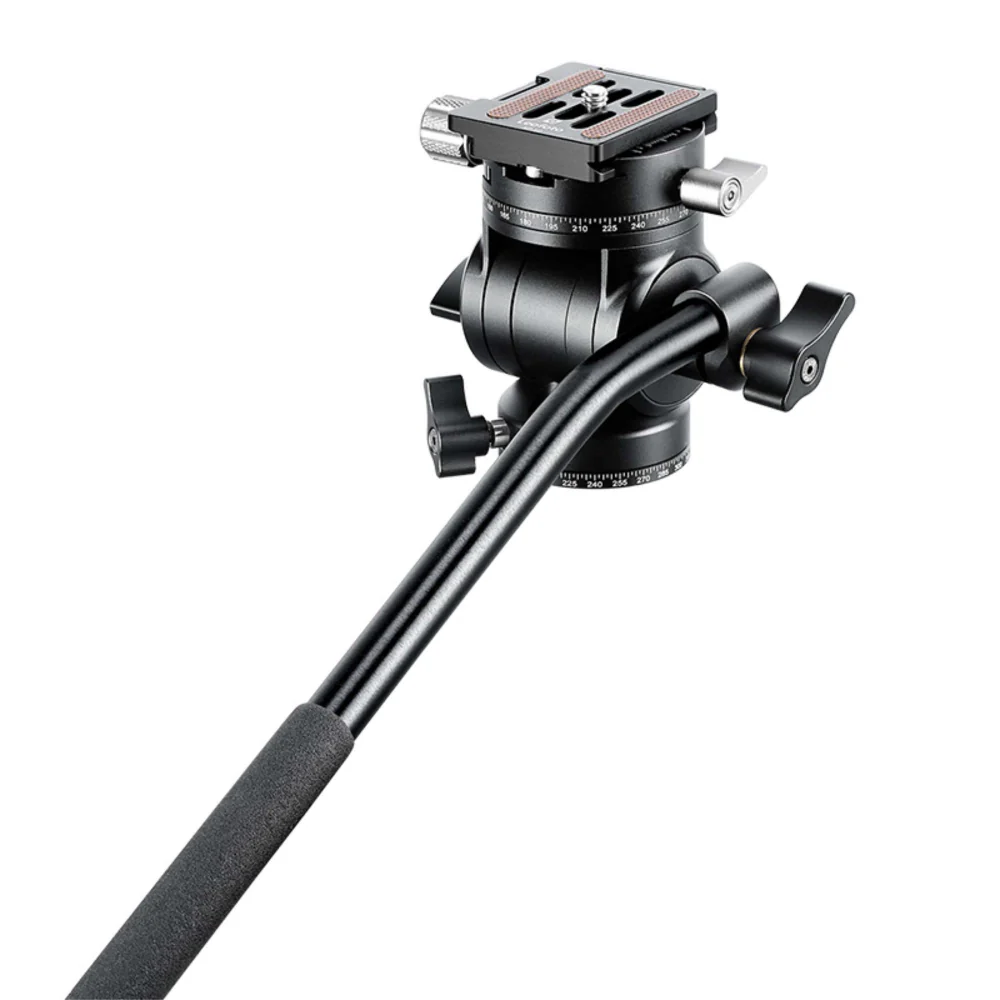 Leofoto LO-224C MR.O Series 4 Section Levelling Centre Column Carbon Fibre Tripod with BV-1R Video Head and BVL-01 Conversion Plate - Image 4