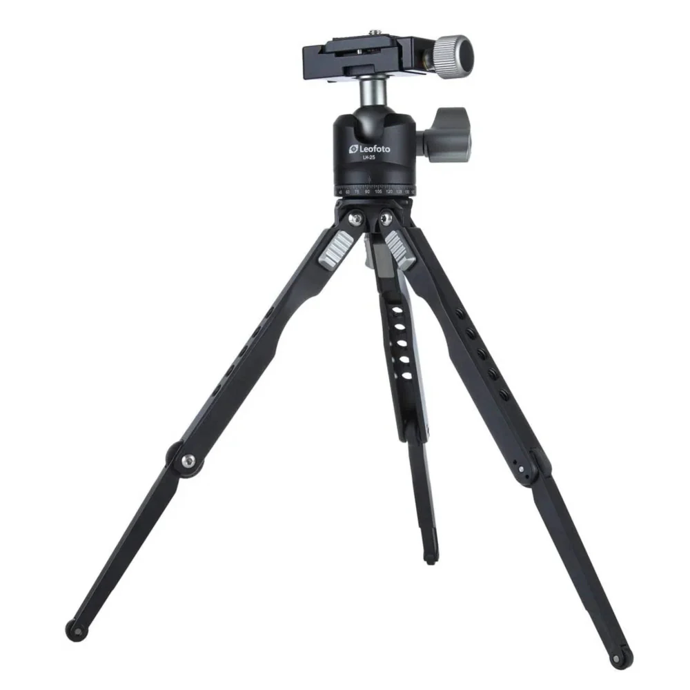 Leofoto MT-03 2 Mini Table Top 2 Section Tripod with LH-25 Ball Head - Image 3