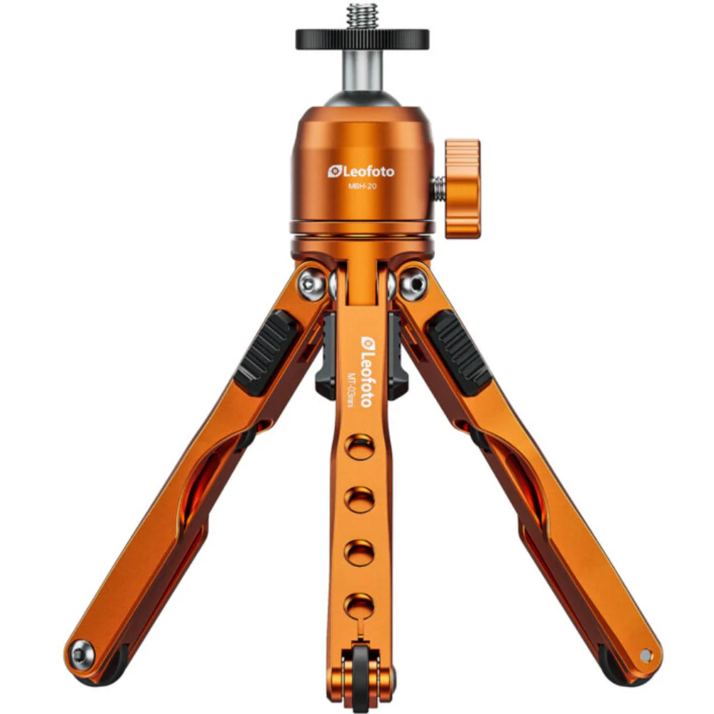 Leofoto MT-03 Mini Table Top 2 Section Tripod with MBH-20 Ball Head - Image 2