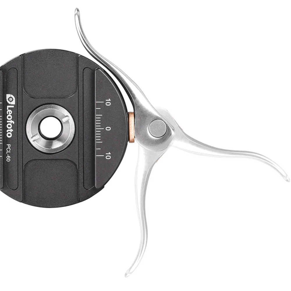 Leofoto PCL-60 60mm Lever Release Panning Clamp and NP-60 Plate - Image 3