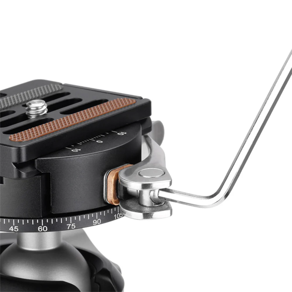 Leofoto PCL-60 60mm Lever Release Panning Clamp and NP-60 Plate - Image 5