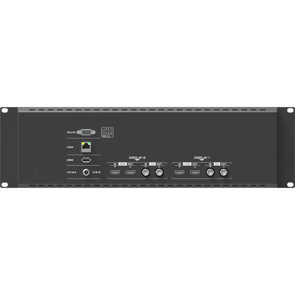 Lilliput Dual 7" Rackmount Monitors with 3G-SDI & HDMI (3 RU) - Image 5
