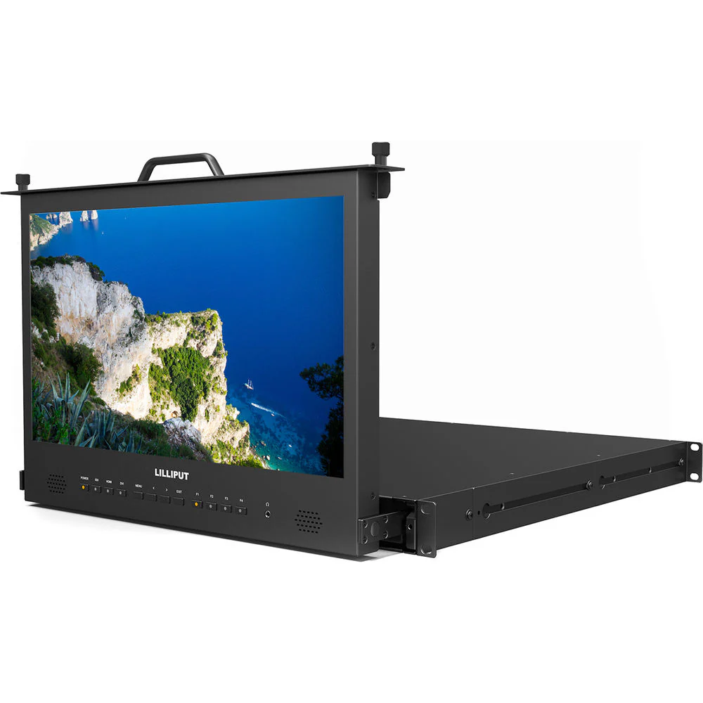 Lilliput RM-1730S 17.3" Full HD 3G-SDI/HDMI Pullout Rackmount Monitor (1 RU) - Image 3