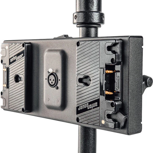 Litepanels Bracket Gemini Gold Mount Dual Powers Gemini 2x1 or 1x1 with 2 Gold Mount 14.4V Batteries - Image 3