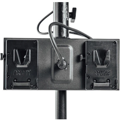 Litepanels Bracket Gemini V Mount Dual Powers Gemini 2x1 or 1x1 with 2 V Mount 14.4V Batteries - Image 2