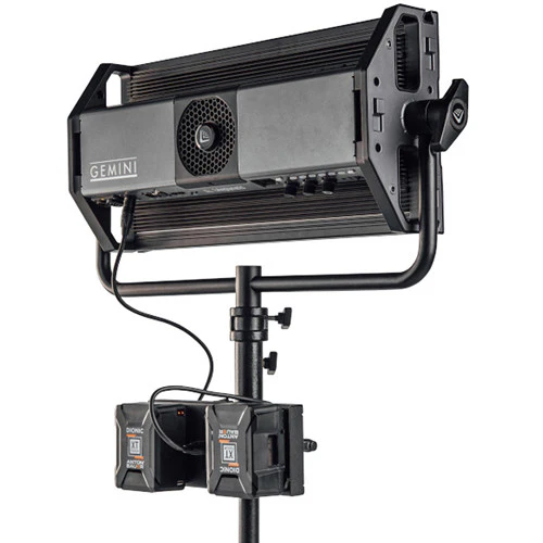 Litepanels Bracket Gemini V Mount Dual Powers Gemini 2x1 or 1x1 with 2 V Mount 14.4V Batteries - Image 4
