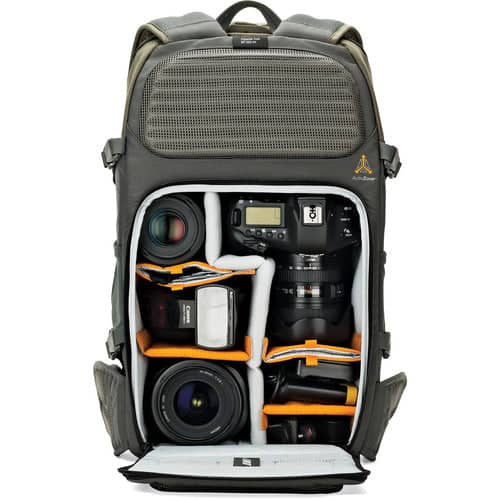 Lowepro Flipside Trek BP 450 AW Backpack (Gray/Dark Green) - Image 6