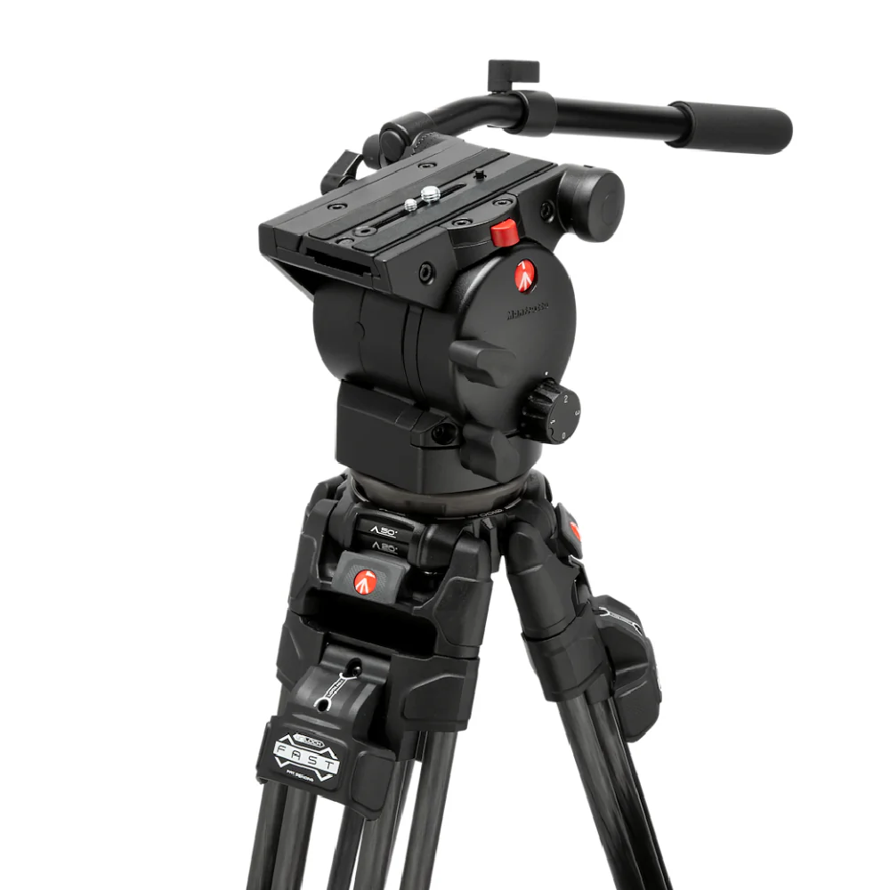 Manfrotto 526 Video Head with 645 Fast Twin Carbon Tripod - Image 11