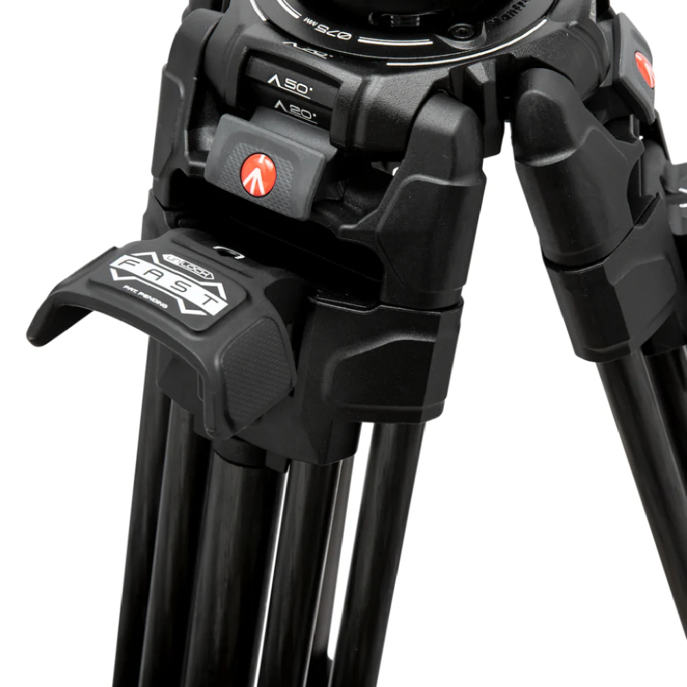 Manfrotto 526 Video Head with 645 Fast Twin Carbon Tripod - Image 13