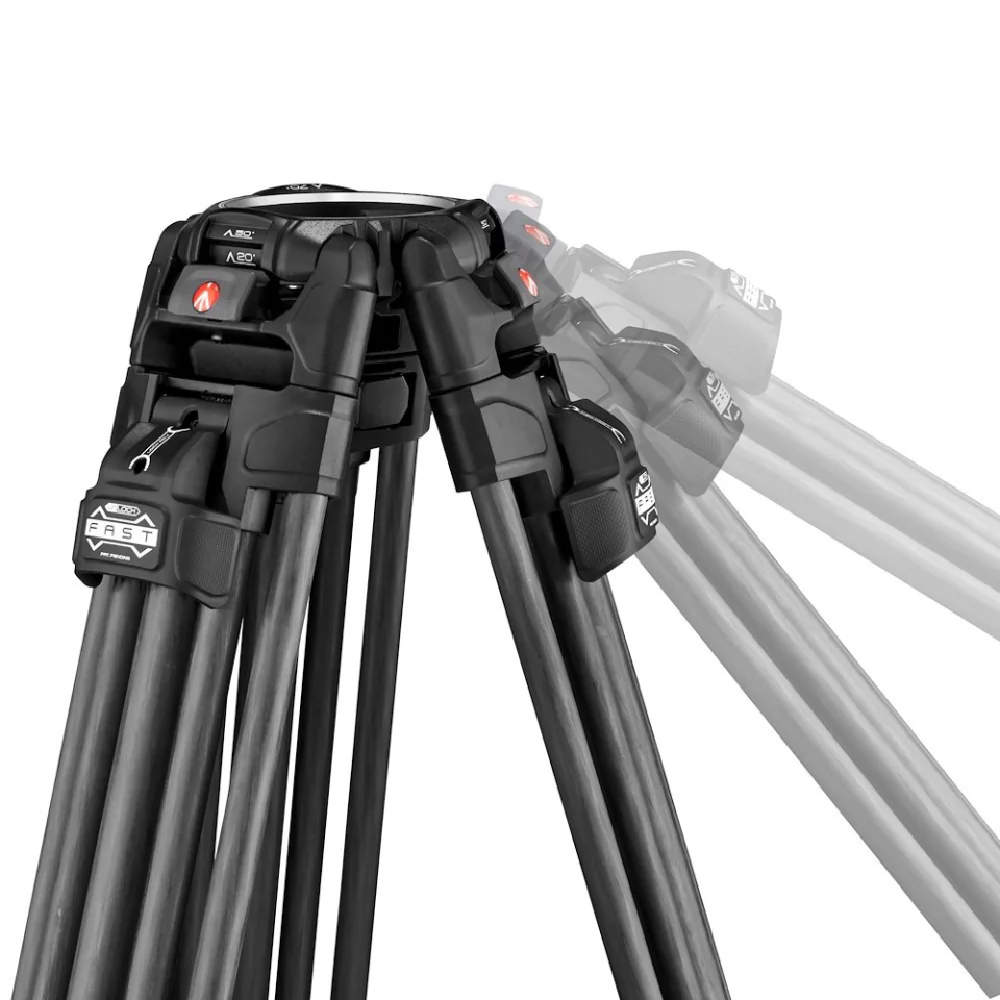 Manfrotto 526 Video Head with 645 Fast Twin Carbon Tripod - Image 4