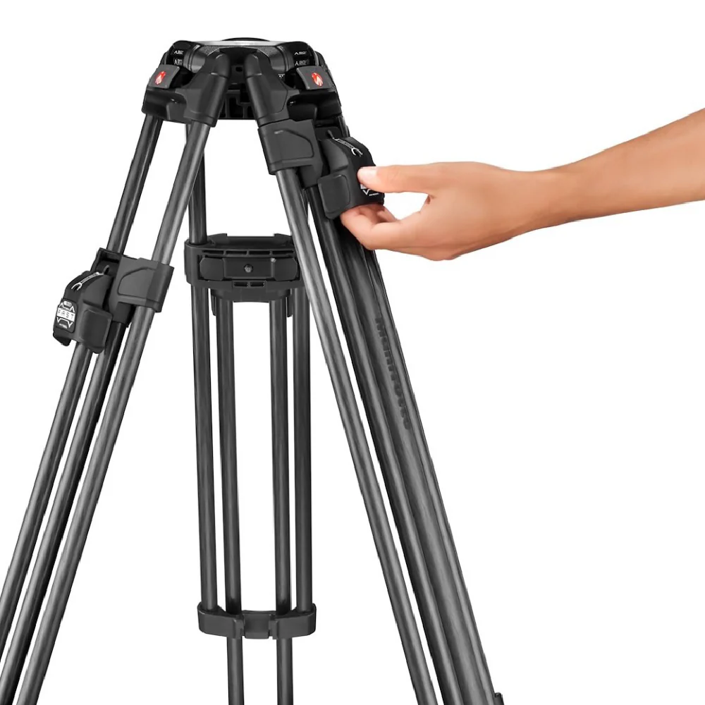 Manfrotto 526 Video Head with 645 Fast Twin Carbon Tripod - Image 6