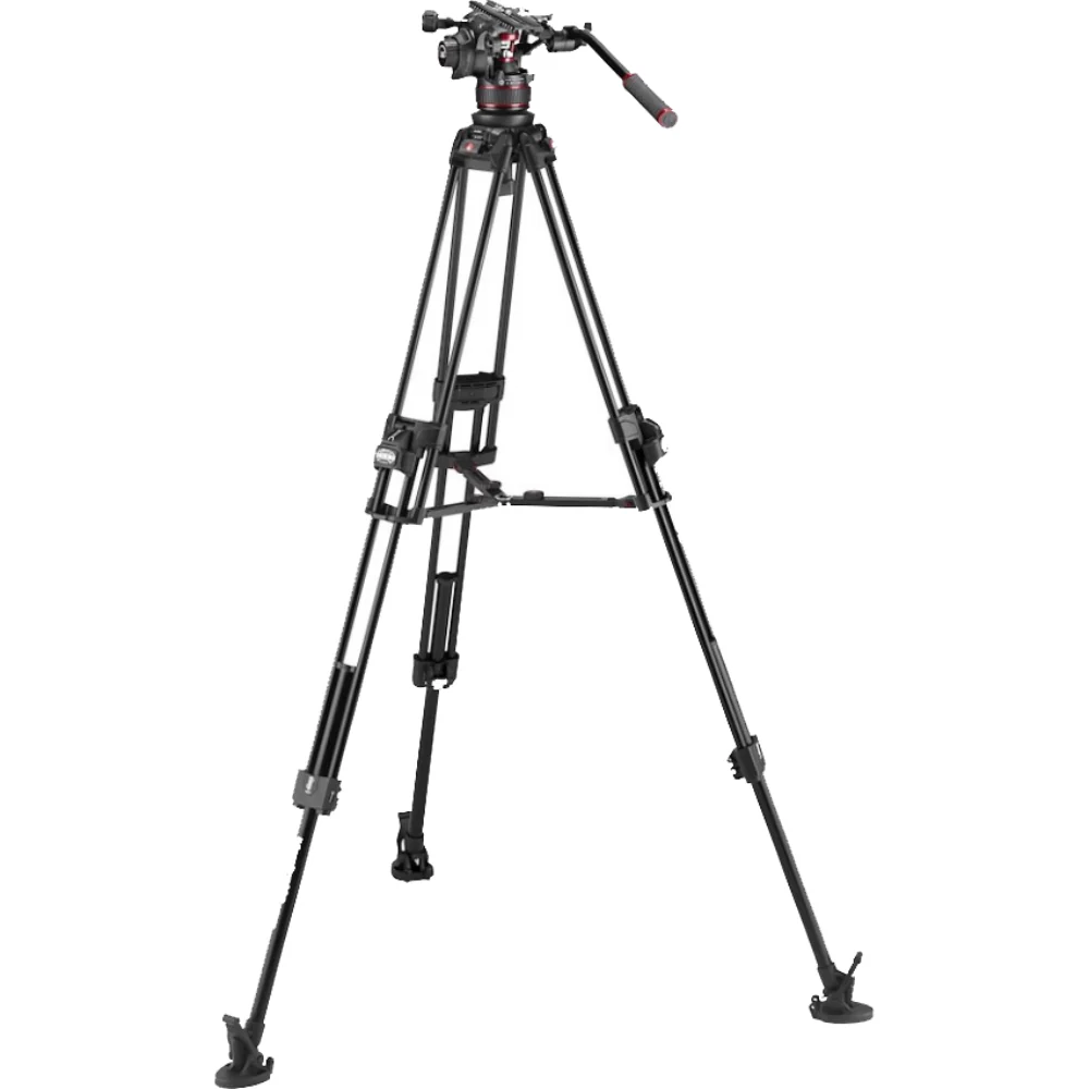 Manfrotto Kit Vid Alu Fast Twin and 612 4-12kg counterbalance incl 100mm Ball and Bag