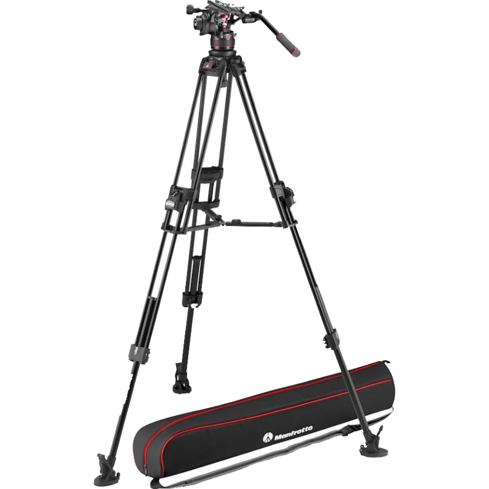 Manfrotto Kit Vid Alu Fast Twin and 612 4-12kg counterbalance incl 100mm Ball and Bag - Image 2